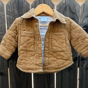 Cozy Tan Quilted Jean Jacket for Kids